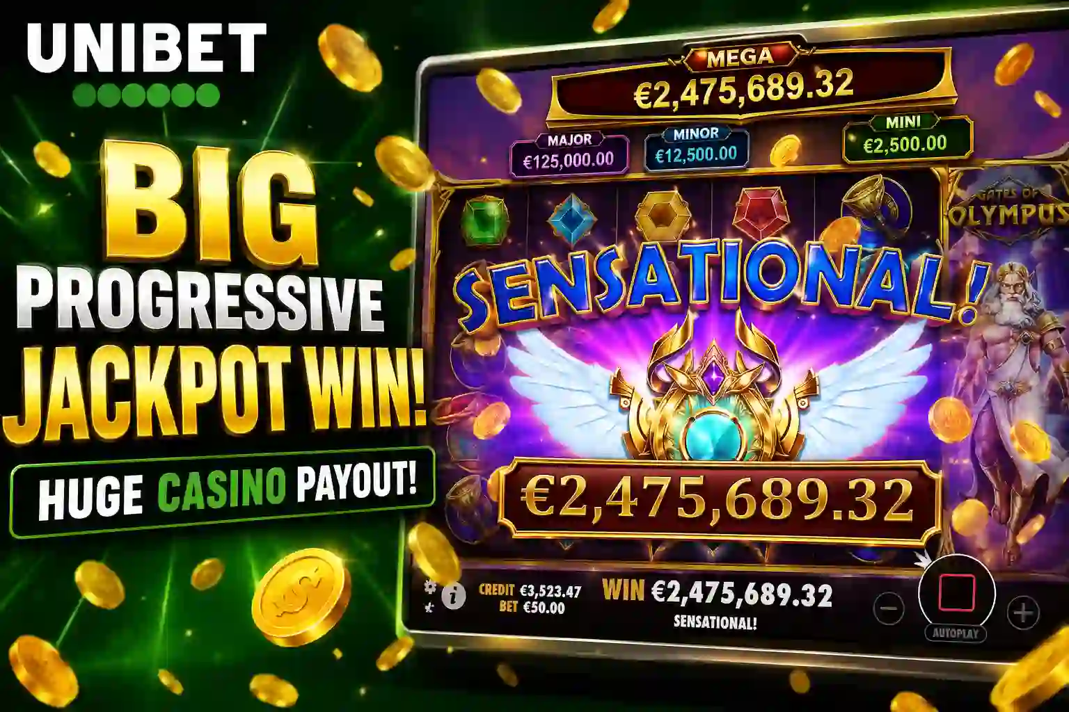 Big Progressive Jackpot Win at Unibet | Huge Casino Payout