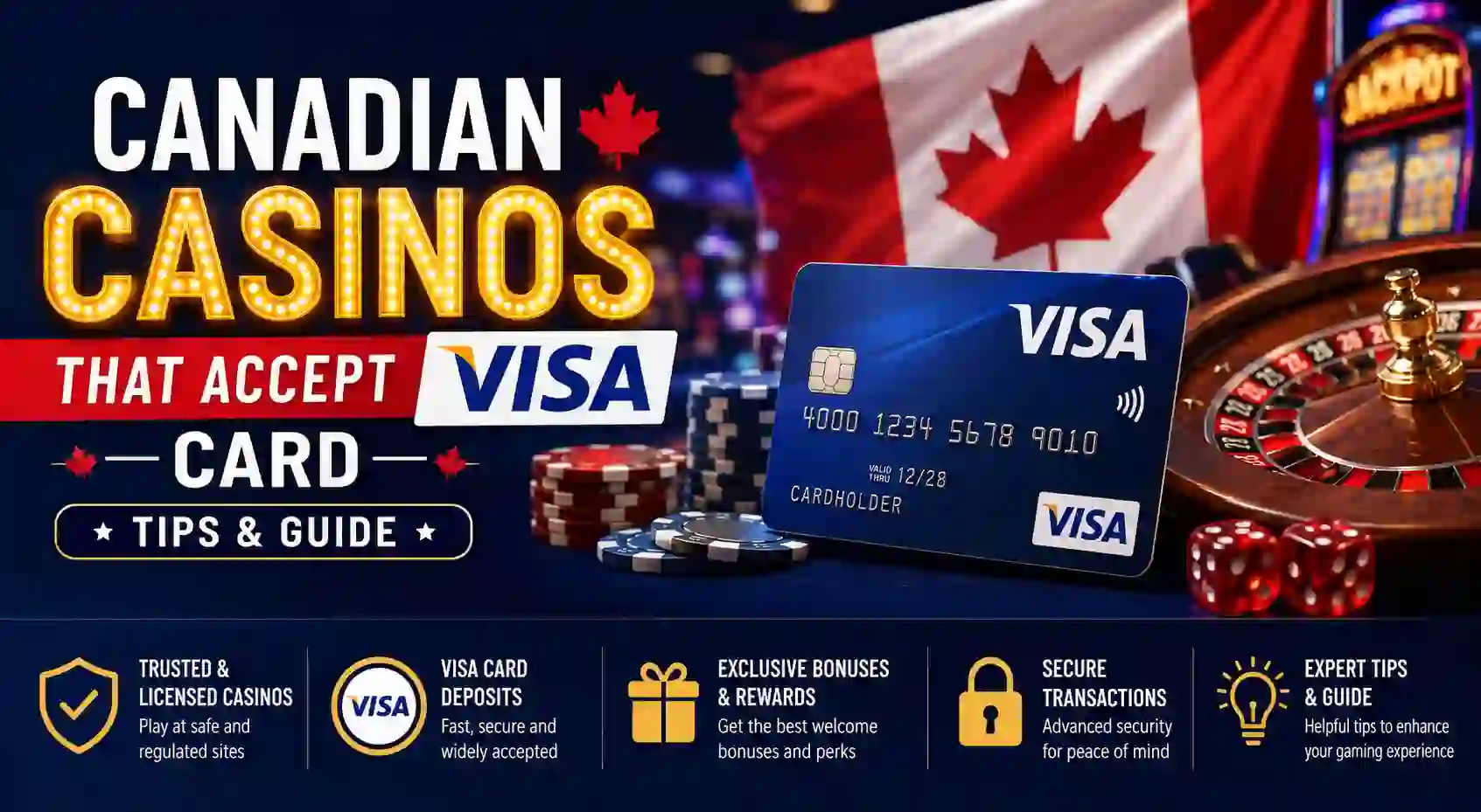 Canadian Casinos That Accept Visa Card – Tips & Guide