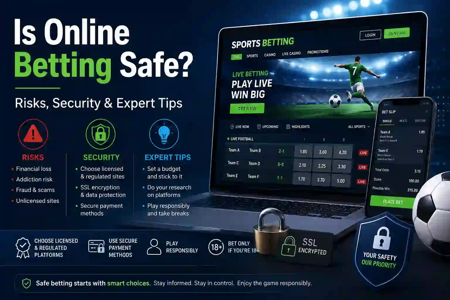 Is Online Betting Safe? Risks, Security & Expert Tips