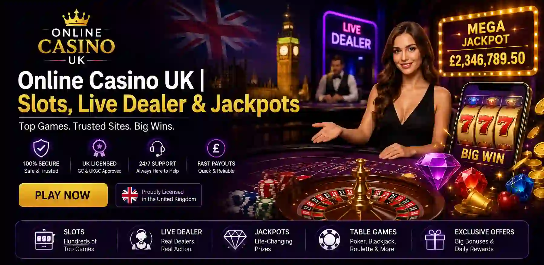 Online Casino UK | Slots, Live Dealer & Jackpots