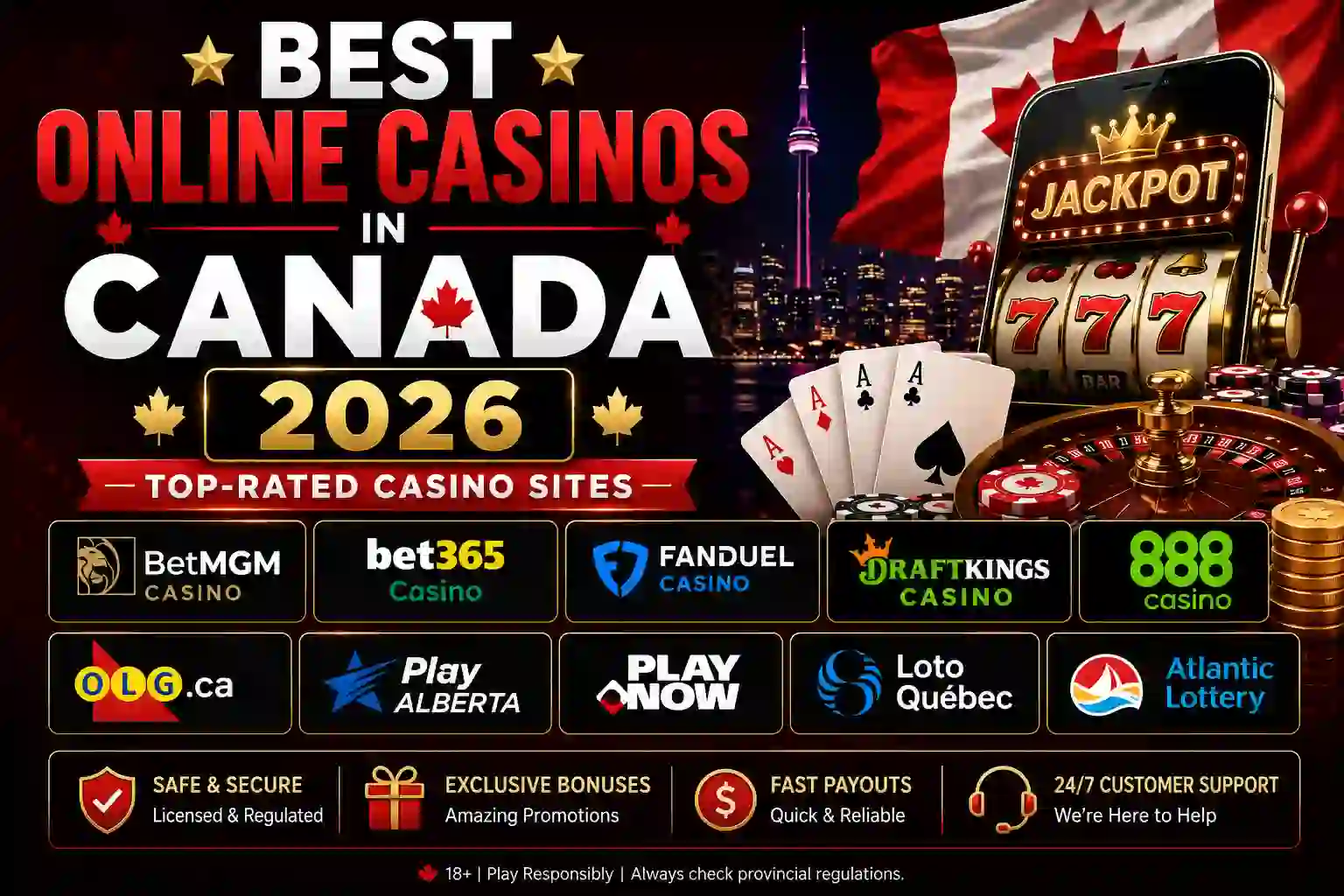 Best Online Casinos in Canada 2026 – Top-Rated Casino Sites