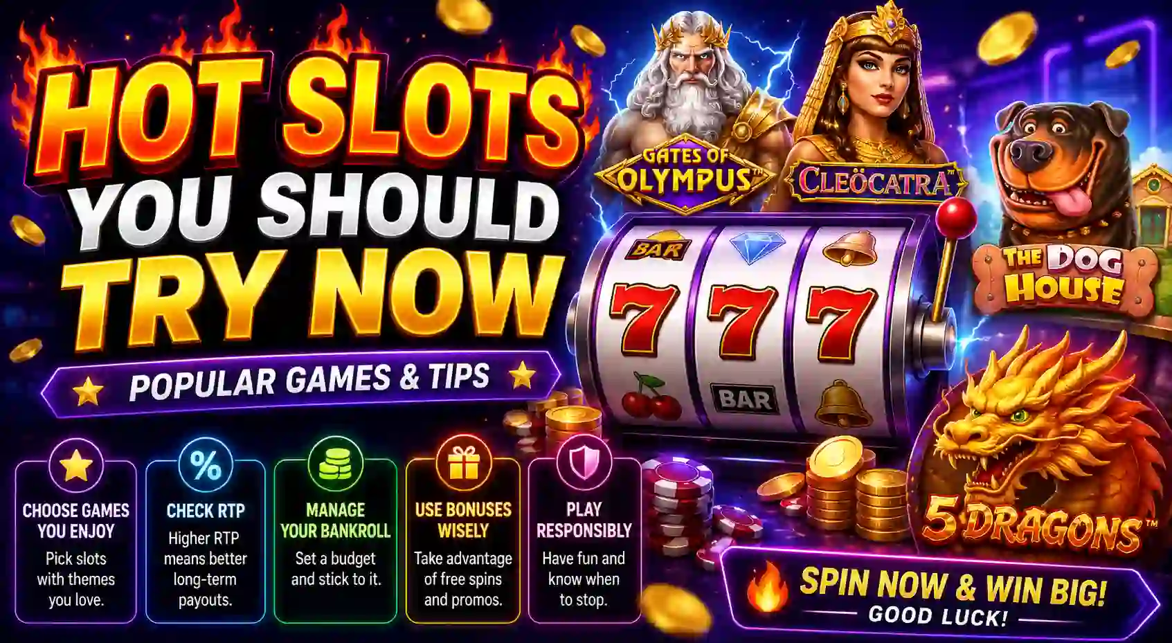 Hot Slots You Should Try Now – Popular Games & Tips