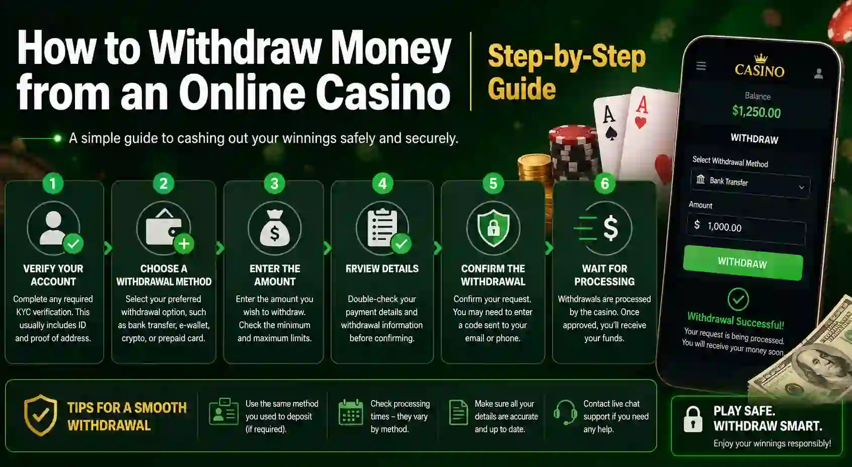 How to Withdraw Money from an Online Casino | Step-by-Step Guide