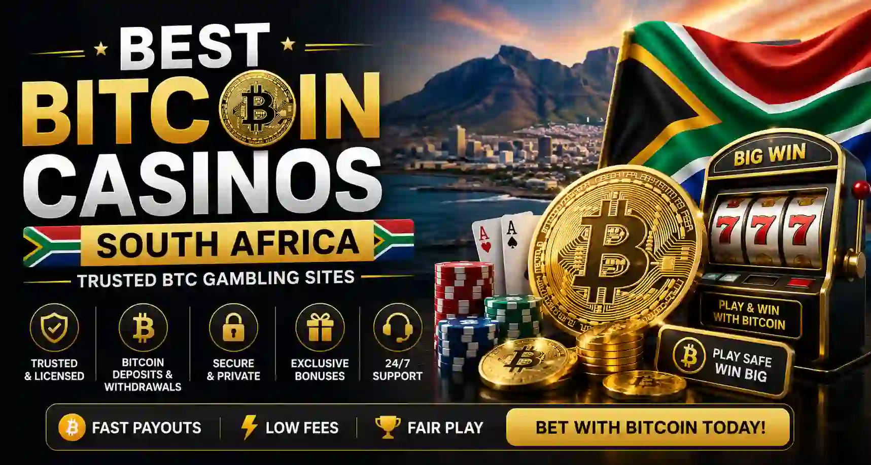 Best Bitcoin Casinos South Africa – Trusted BTC Gambling Sites