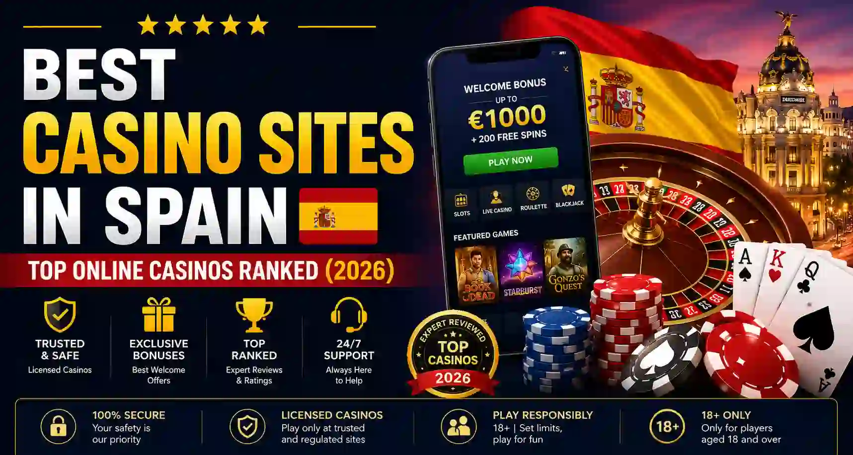 Best Casino Sites in Spain | Top Online Casinos Ranked (2026)