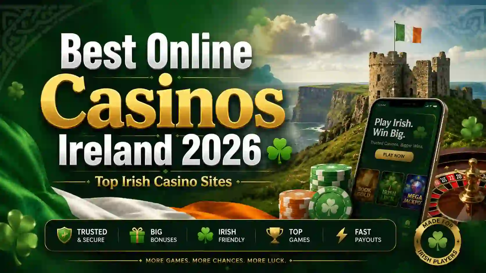Best Online Casinos Ireland 2026 ☘️ Top Irish Casino Sites
