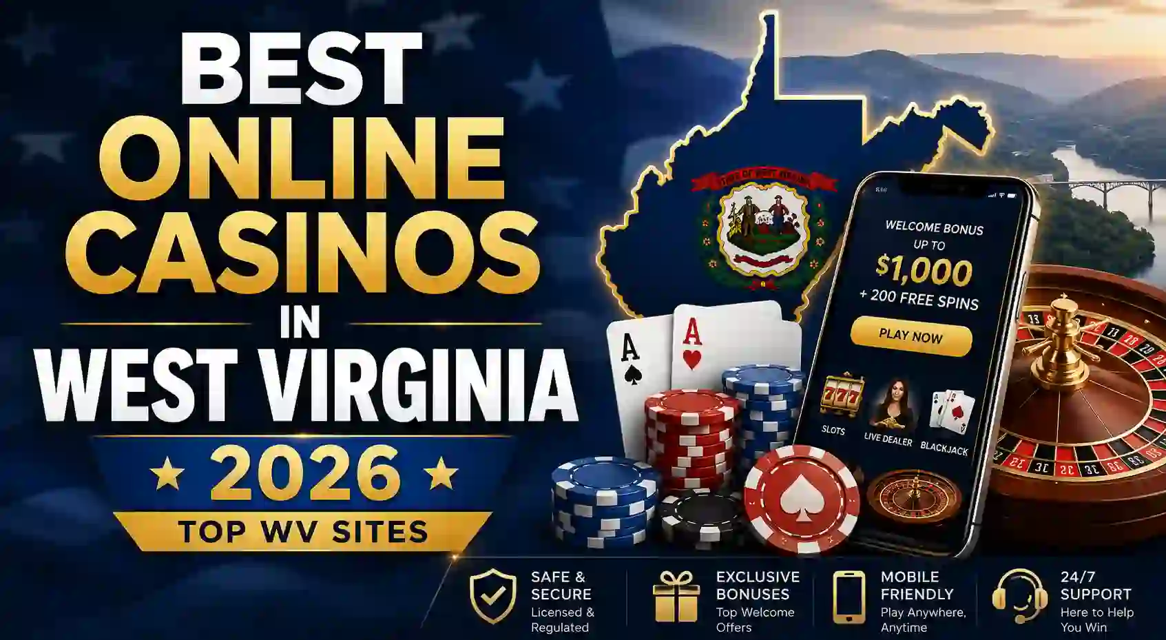 Best Online Casinos in West Virginia 2026 | Top WV Sites