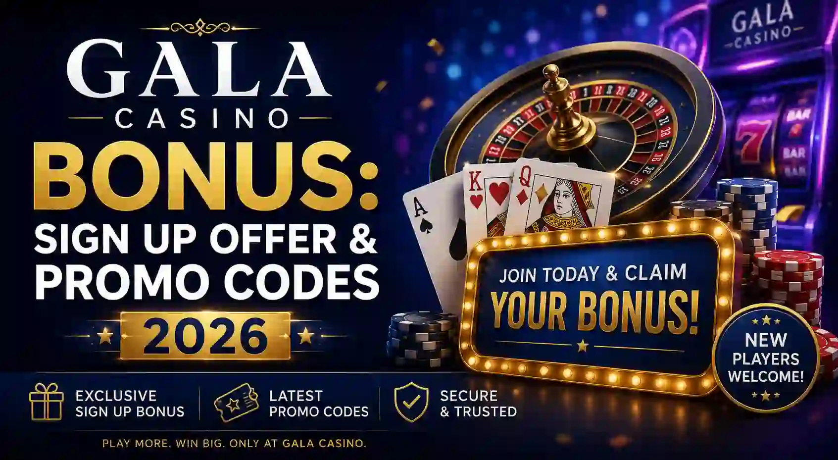 Gala Casino Bonus: Sign Up Offer & Promo Codes 2026