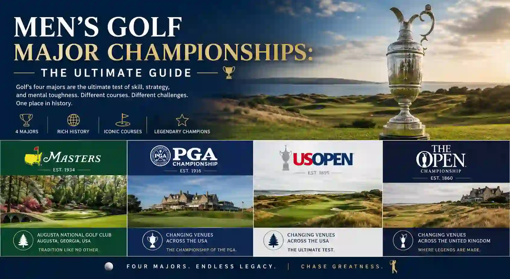 Men’s Golf Major Championships: The Ultimate Guide