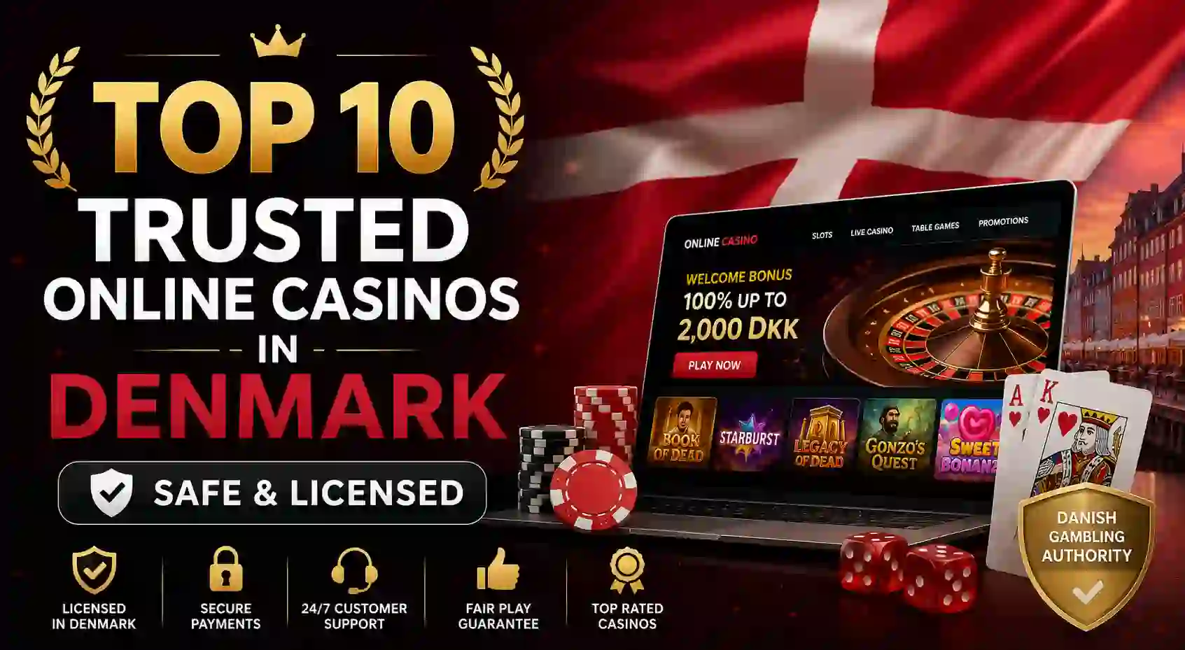 Top 10 Trusted Online Casinos in Denmark | Safe & Licensed