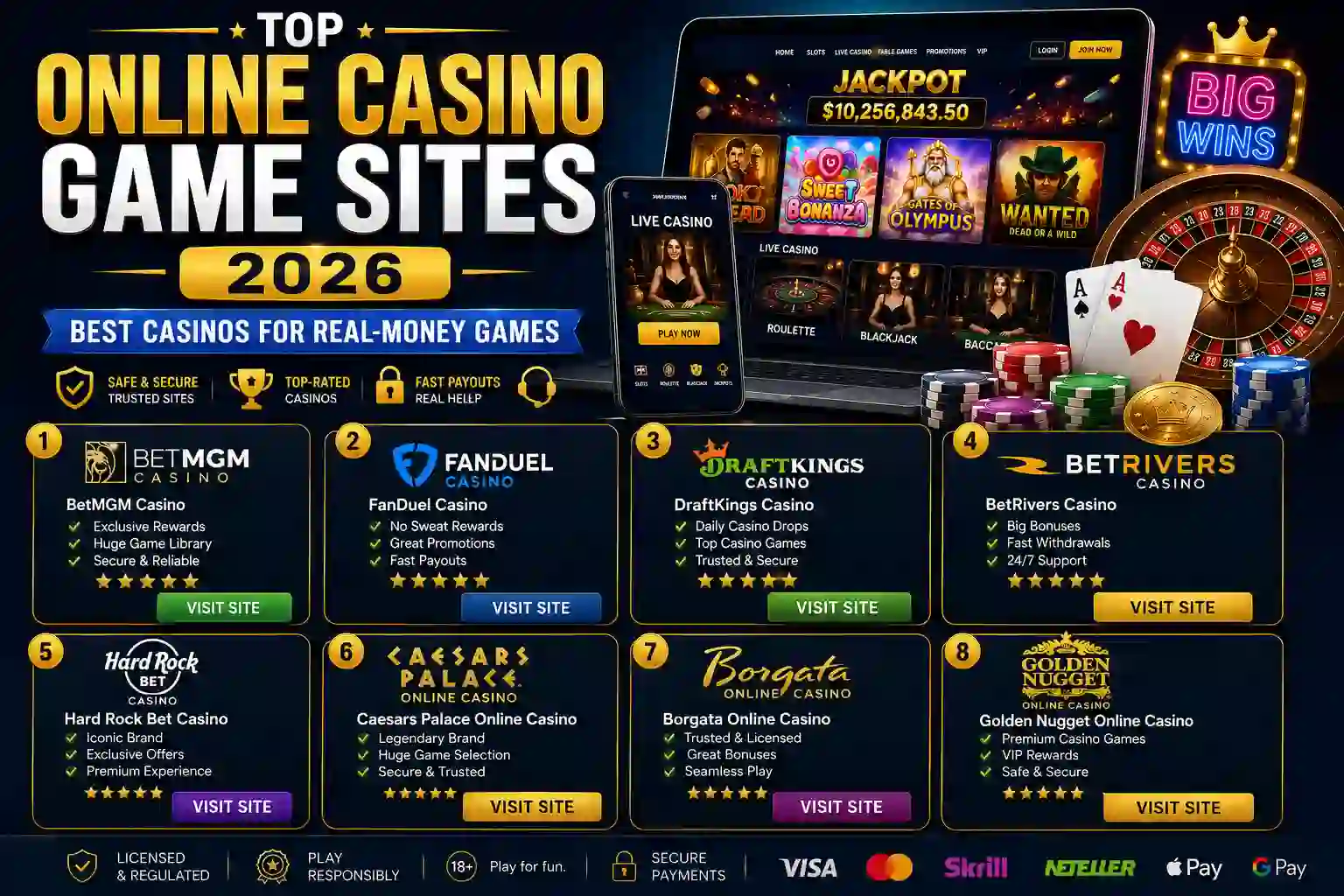 Top Online Casino Game Sites 2026: Best Casinos for Real-Money Games