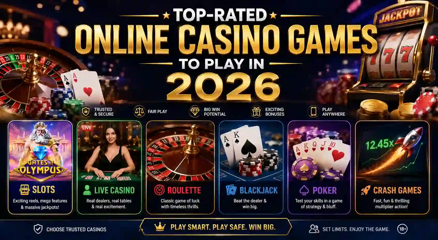 Top-Rated Online Casino Games to Play in 2026