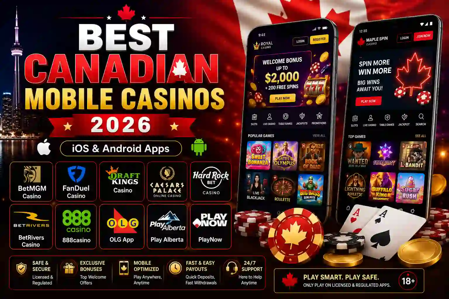 Best Canadian Mobile Casinos 2026 – iOS & Android Apps