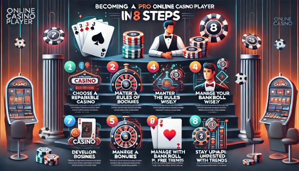 Becoming a pro online casino player in 8 steps