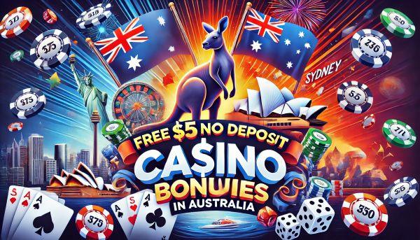 Free $5 No Deposit Casino Bonuses in Australia