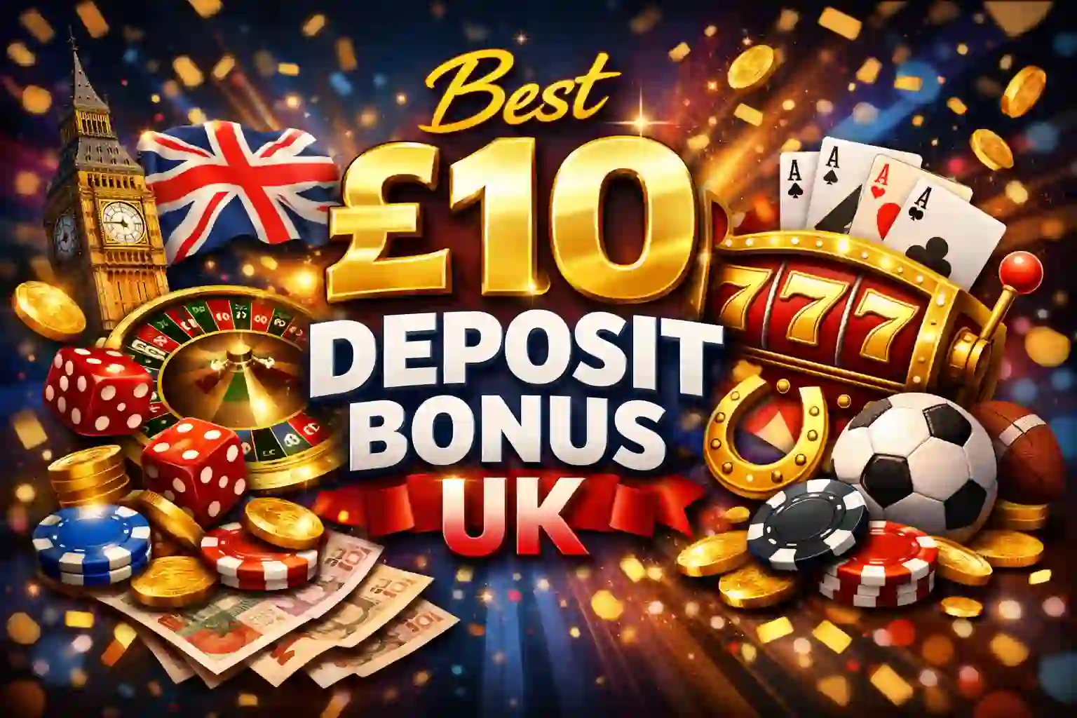 Best £10 Deposit Bonus UK