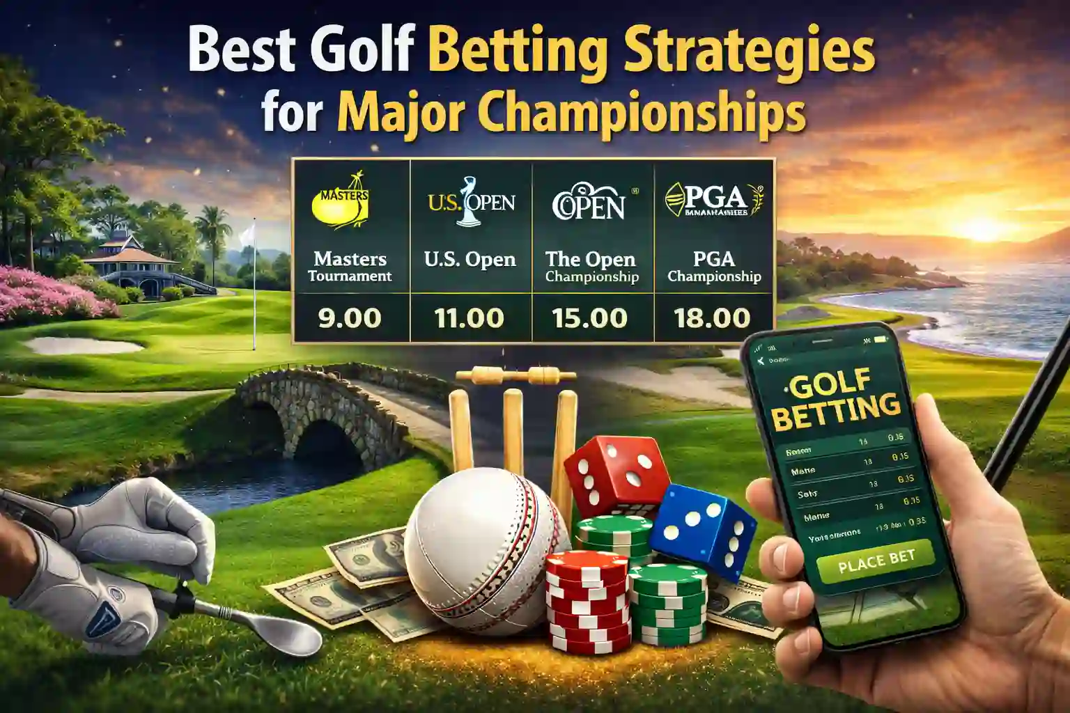 Best Golf Betting Strategies for Major Championships