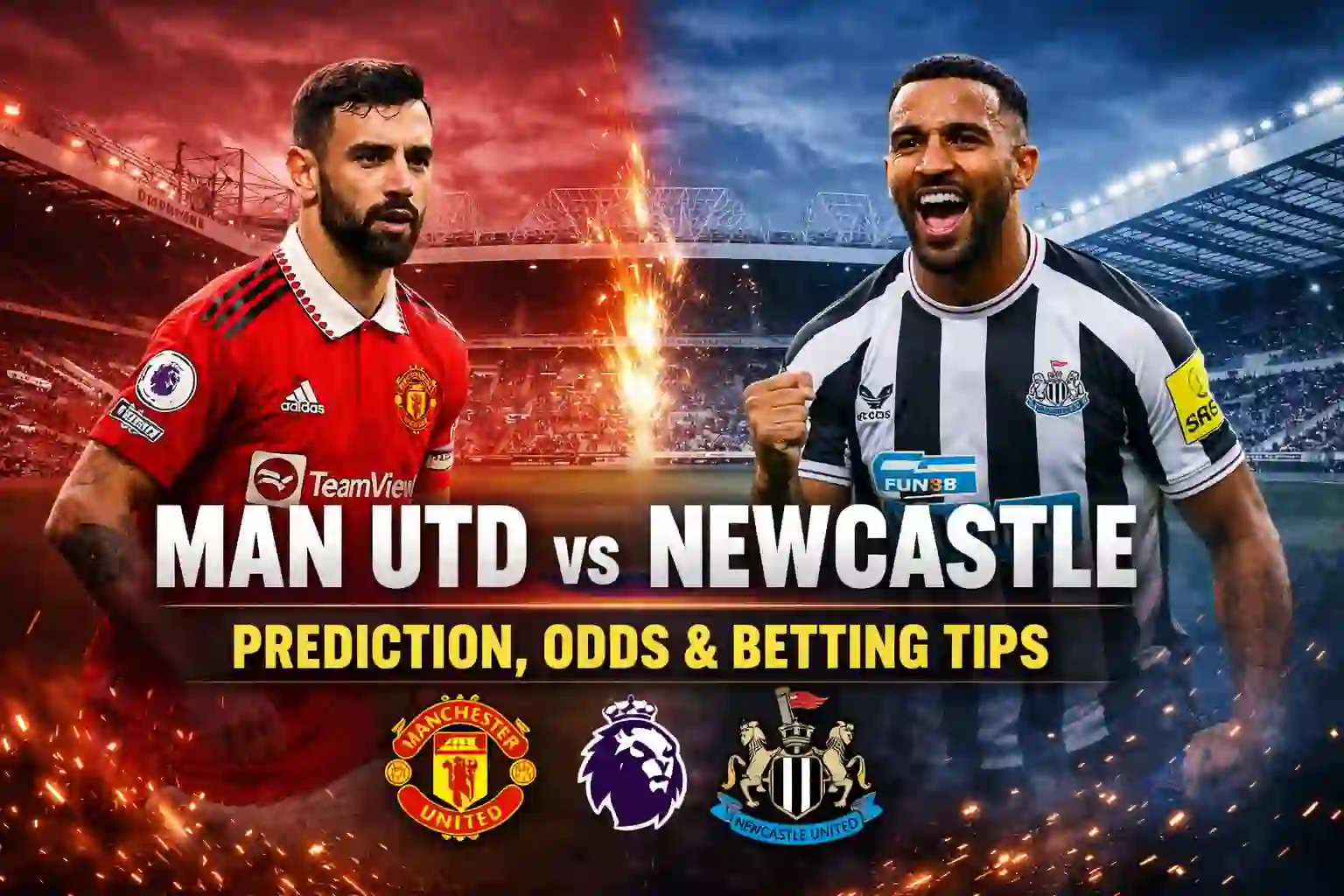 Man Utd vs. Newcastle Prediction, Odds & Betting Tips