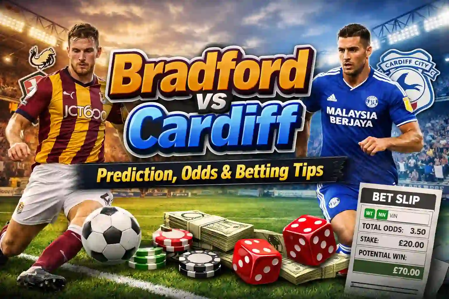 Bradford vs Cardiff Prediction, Odds & Betting Tips