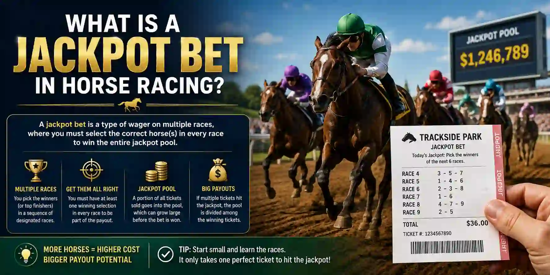 What Is a Jackpot Bet in Horse Racing?