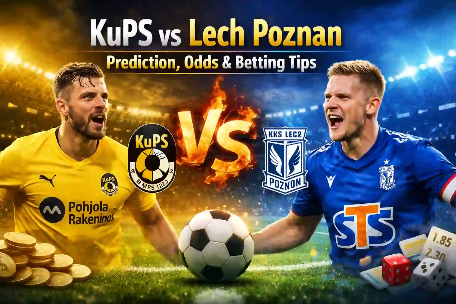 KuPS vs Lech Poznan Prediction, Odds & Betting Tips