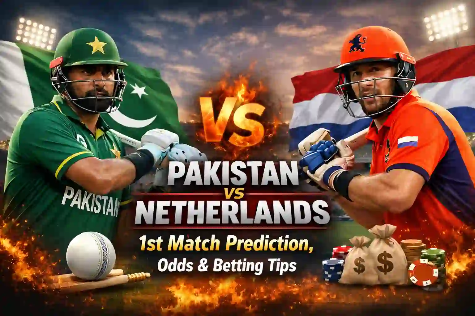 Pakistan vs Netherlands 1st Match Prediction, Odds & Betting Tips