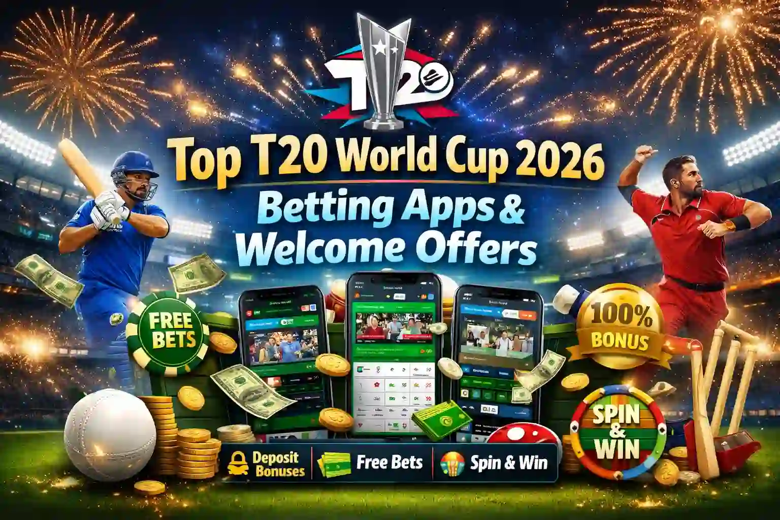 Top T20 World Cup 2026 Betting Apps & Welcome Offers