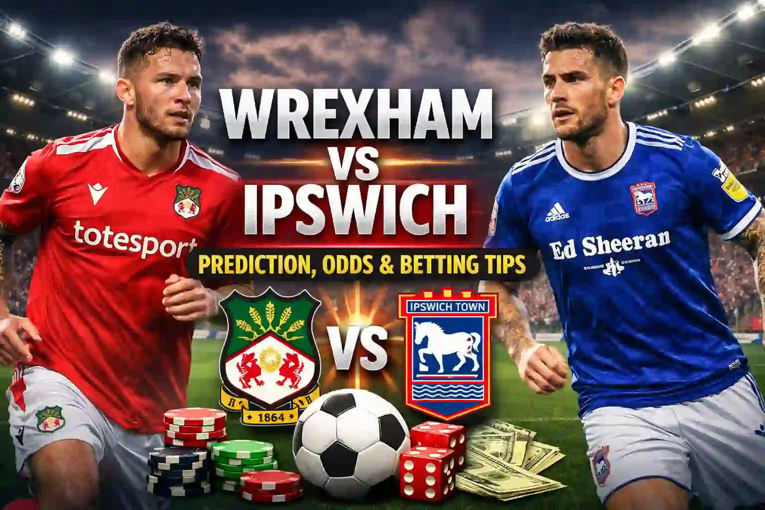Wrexham vs Ipswich Prediction, Odds & Betting Tips