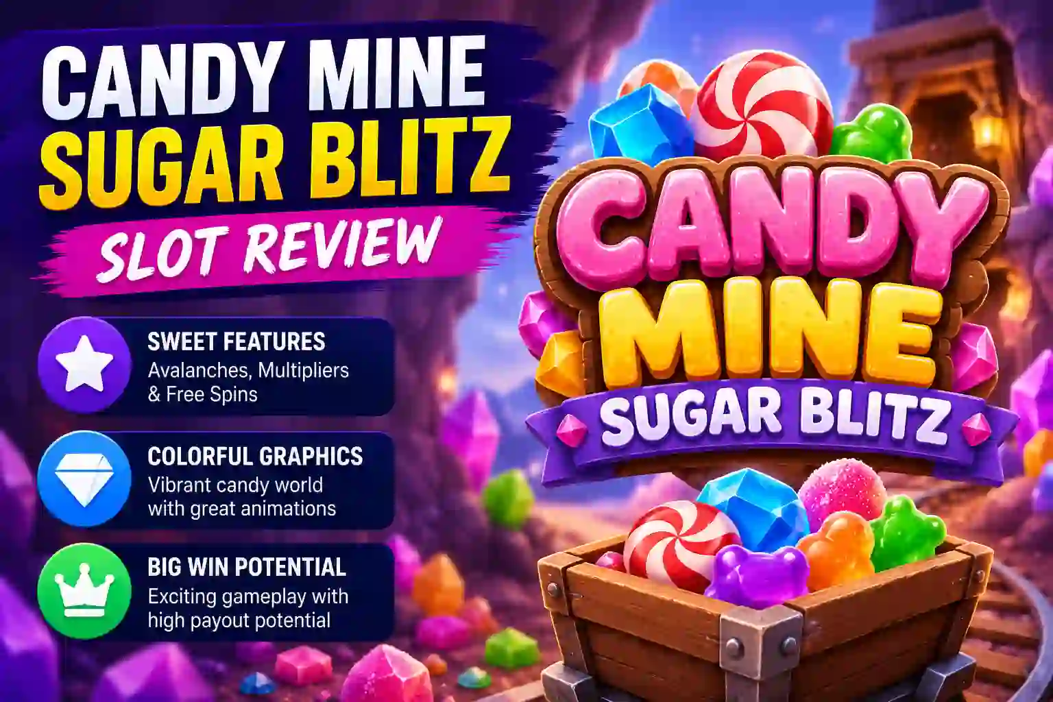 Candy mine sugar blitz slot review