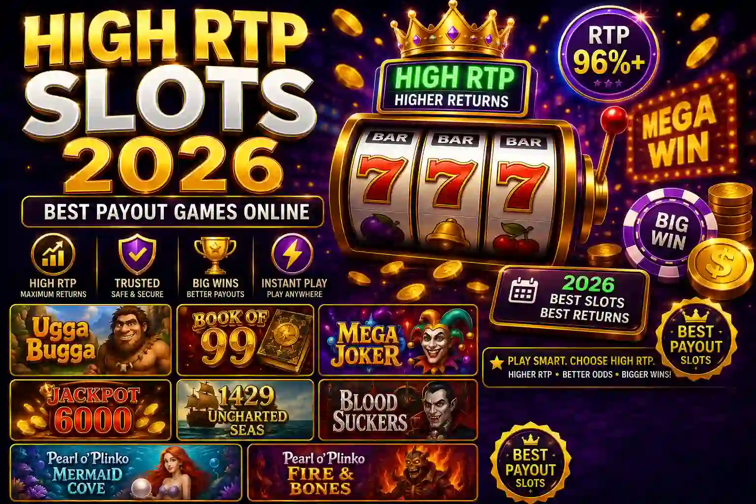 High RTP Slots 2026 – Best Payout Games Online