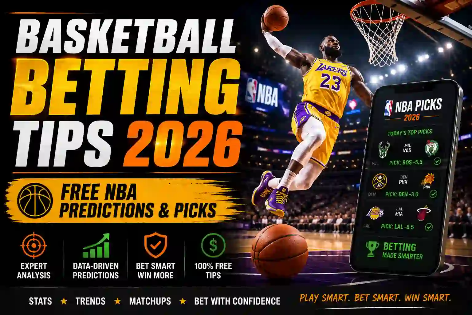 Basketball Betting Tips 2026-Free NBA Predictions & Picks
