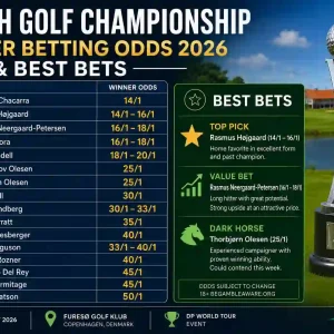 Danish Golf Championship Winner Betting Odds 2026 & Best Bets