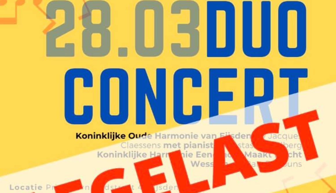 duoconcert afgelast