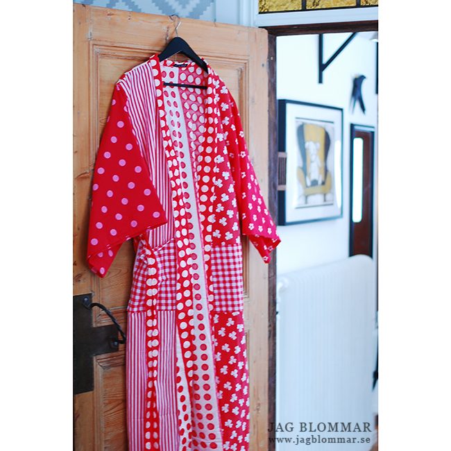 Kimono-morgonrock – JAG BLOMMAR Konsthantverk