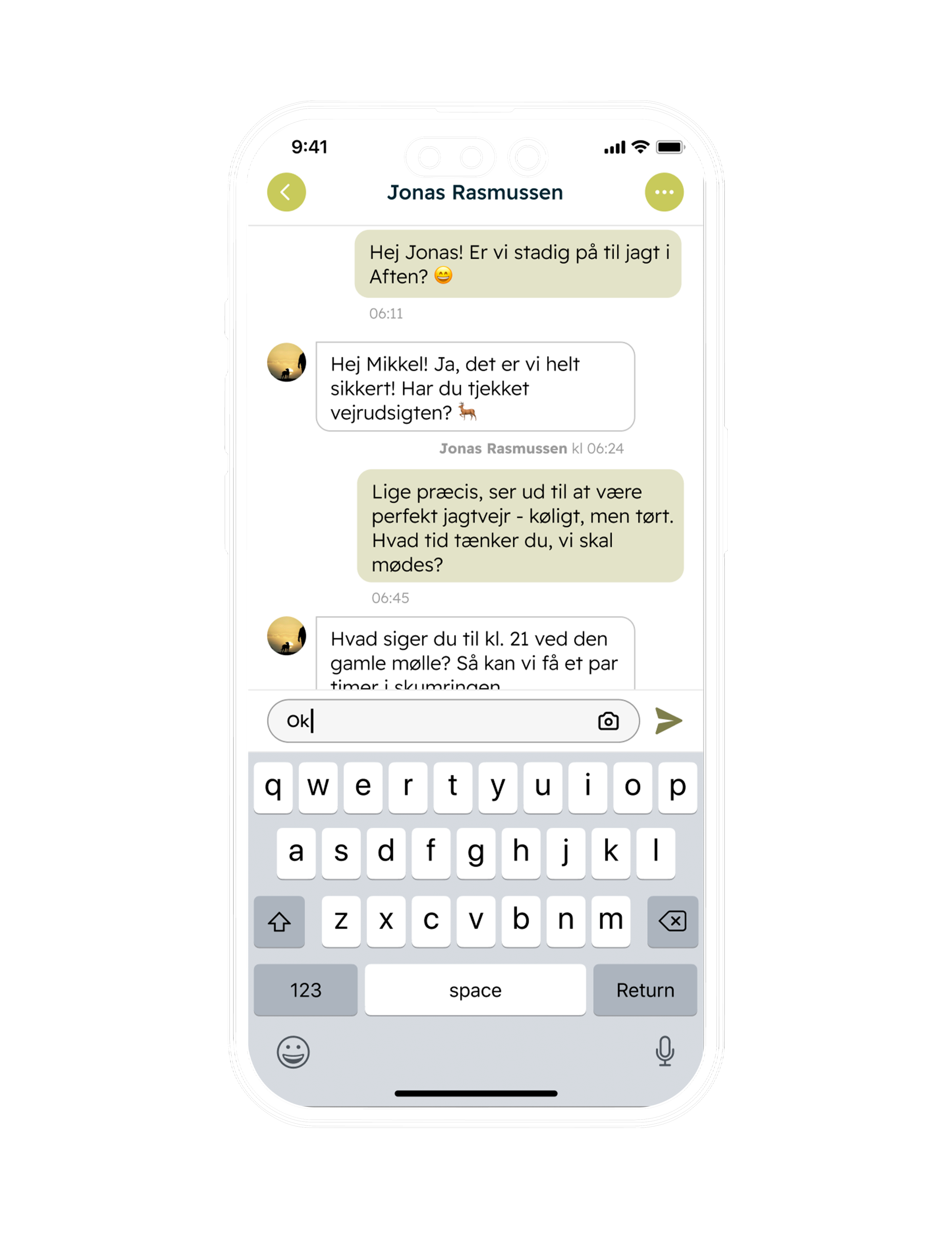 Message contour-Gendannet