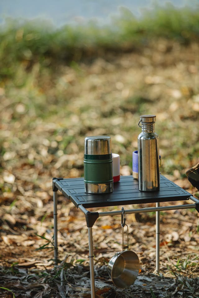 Här kan du använda ett campingbord