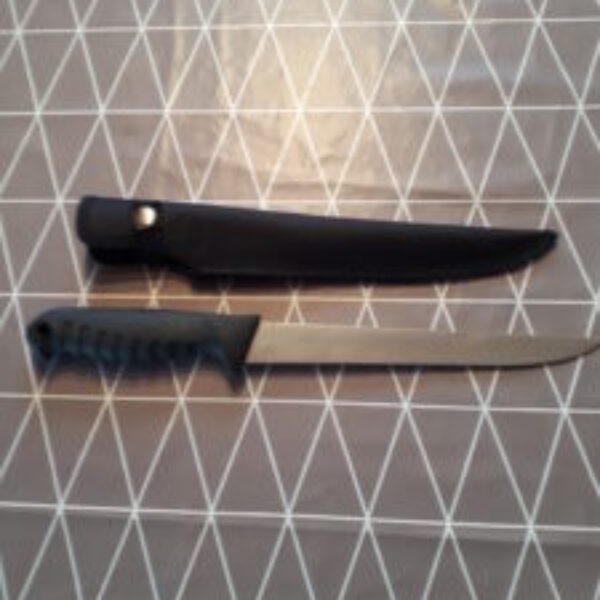 Filet kniv 8" blad med mykt grep