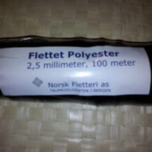 Flettet polyesterline 2,5mm 100 meter