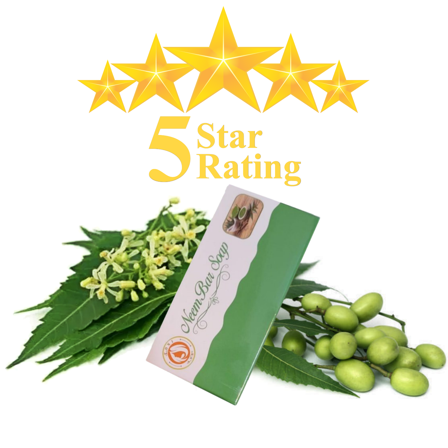 NEEM BAR SOAP JAMSWEDE NATURALS 100 ORGANIC