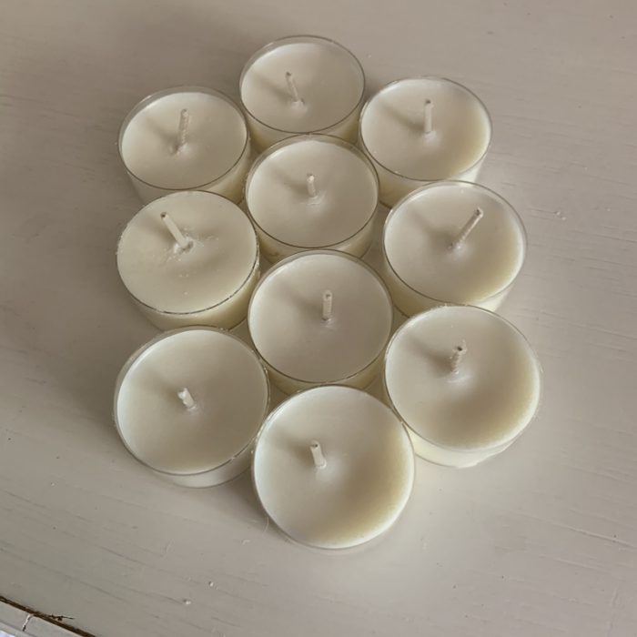 Soy wax tea lights