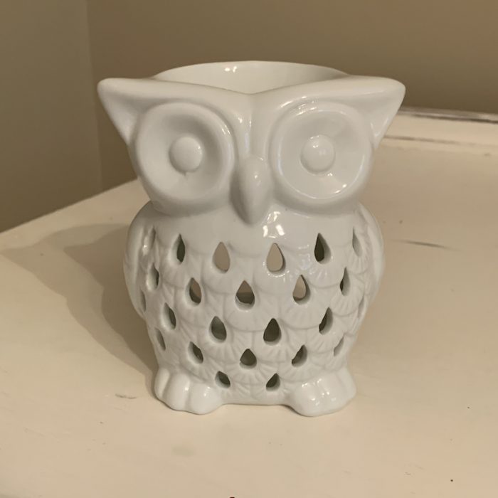 Ceramic White Owl