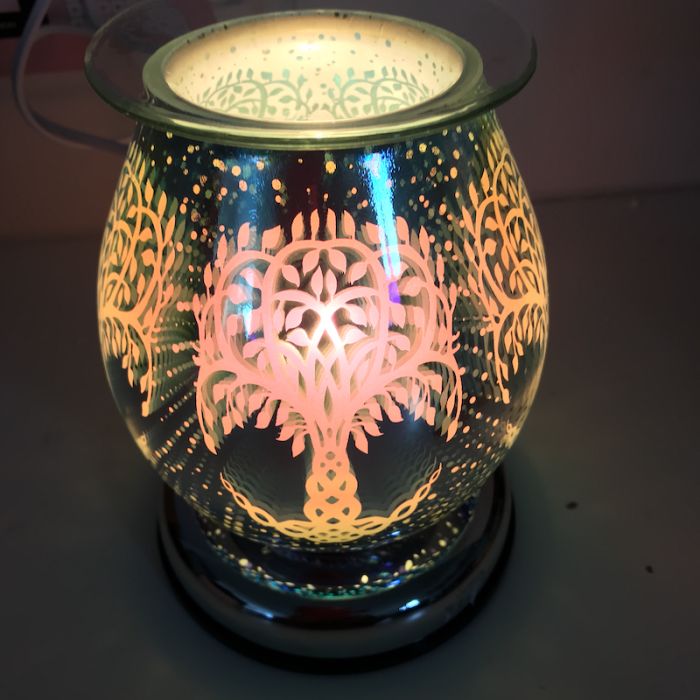 Electric tree of life wax melter oil burner closeup