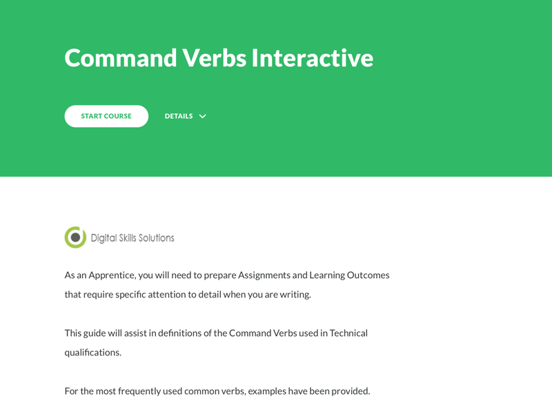 Command Verbs – Articulate 360 Rise