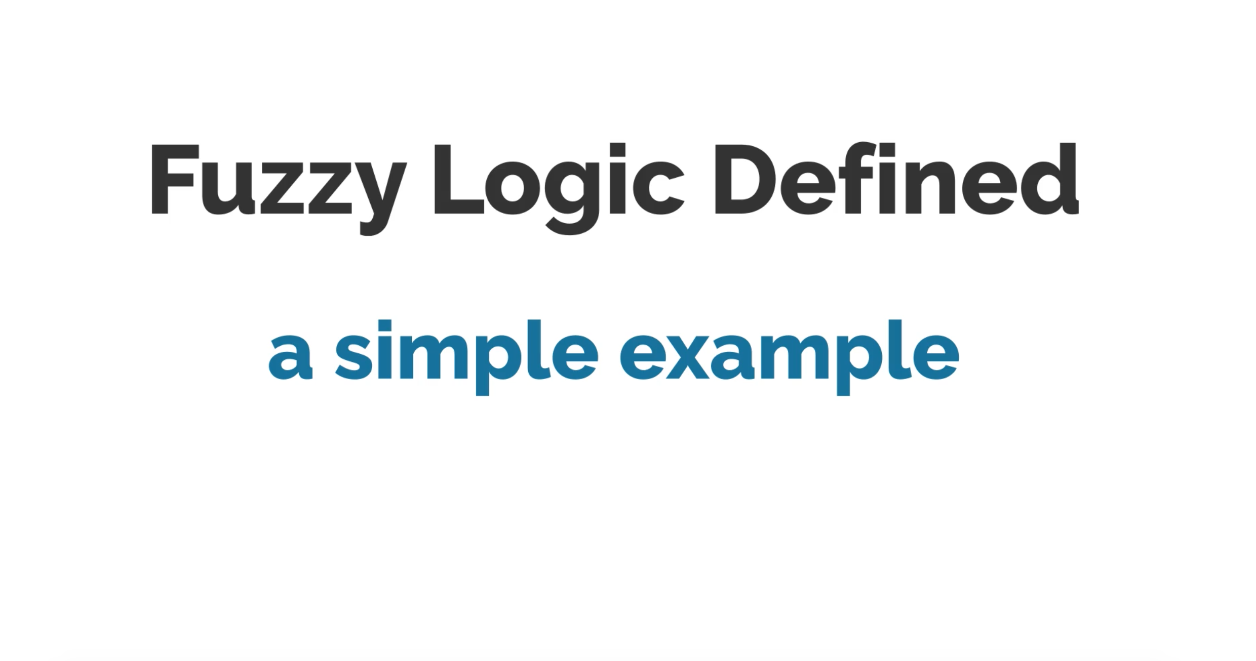 Fuzzy Logic – Vyond animation video