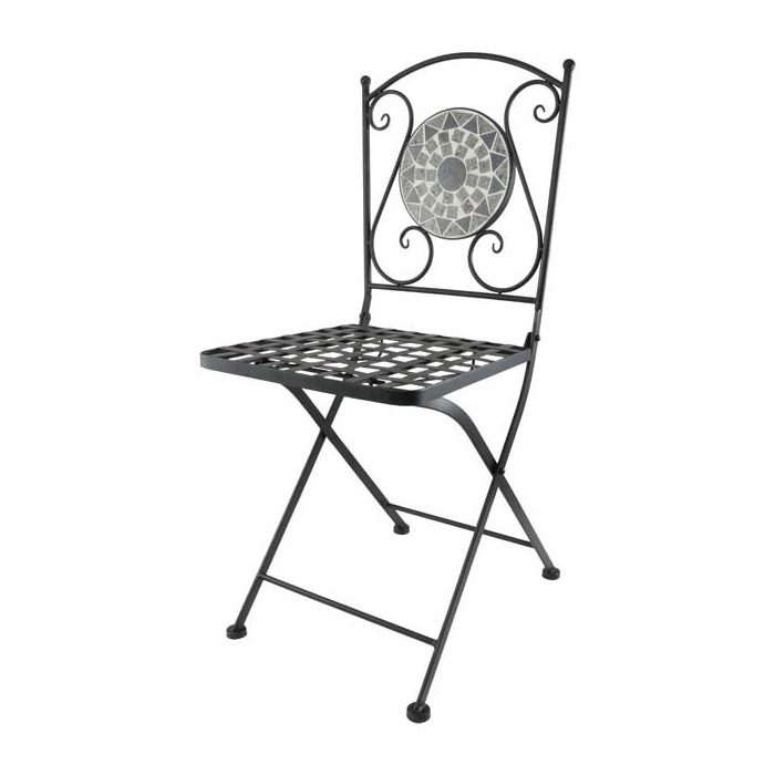 Cafesæt jern & mosaik, bord & stole - JansenDekor