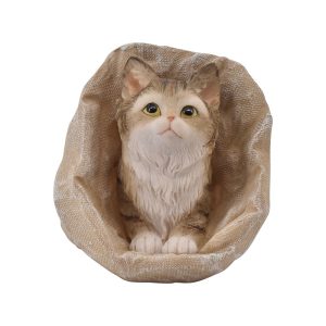 Katte killing gråstribet figur