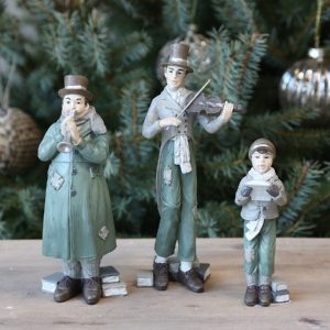 Juleorkester, h 13 - 20 cm.