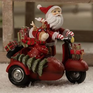 Julemand på scooter
