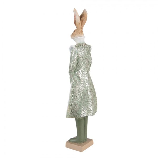 Kanin mand vintage grønt tøj - JansenDekor