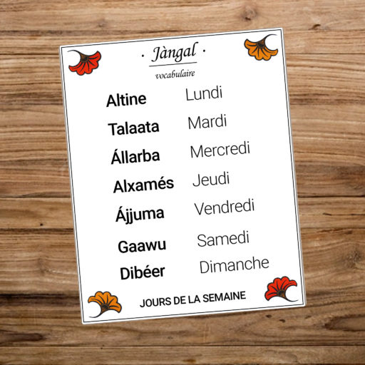 Promo de ma Carte sur les Jours de la semaine